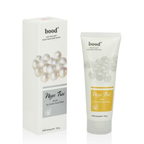 Sữa rửa mặt bood ngừa mụn giảm nhờn ngọc trai 120ml