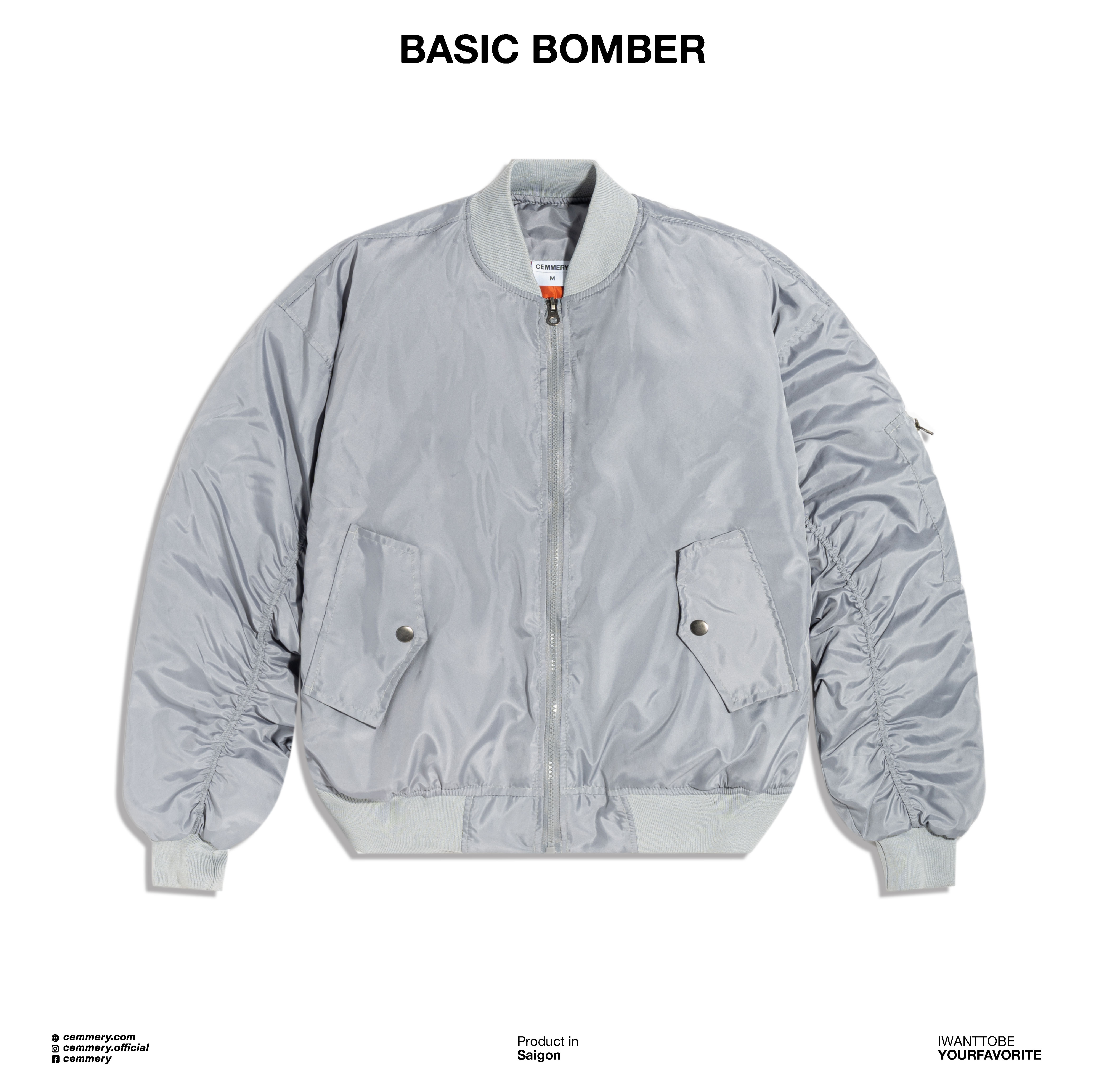 Áo Khoác Bomber LocalBrand Cemmery BASIC BOMBER 4 màu