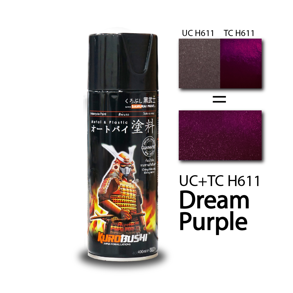 Chai sơn samurai màu tím xe dream tch611