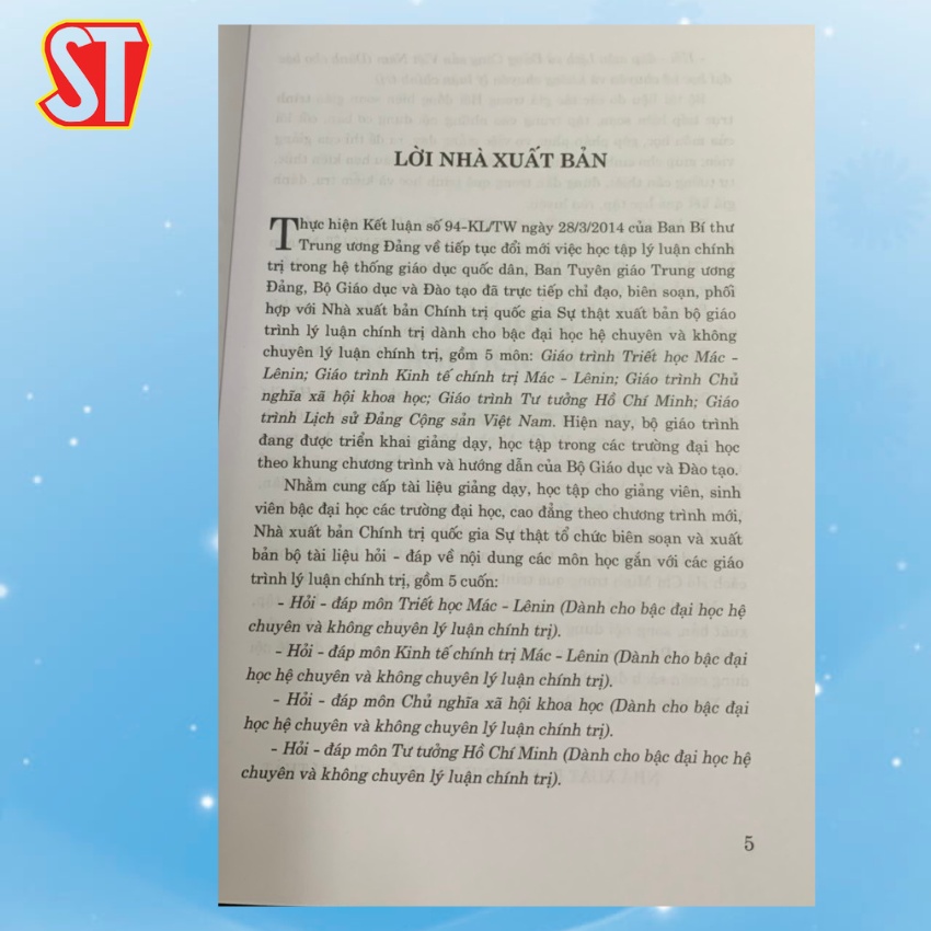 [Sách] Hỏi - Đáp Môn Tư Tưởng Hồ Chí Minh