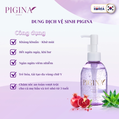 Dung dịch vệ sinh phụ nữ Pigina 150ml- Hàn Quốc