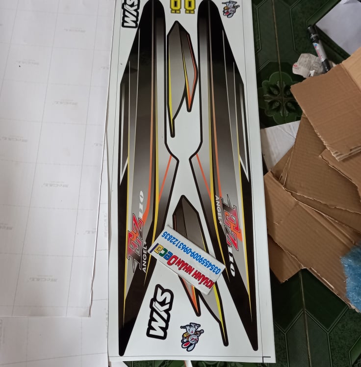 Tem rời ez 110 xám đen