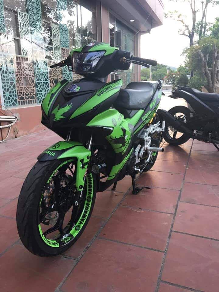 Tem trùm exciter 150 xanh đen - tem xe ex150 đẹp