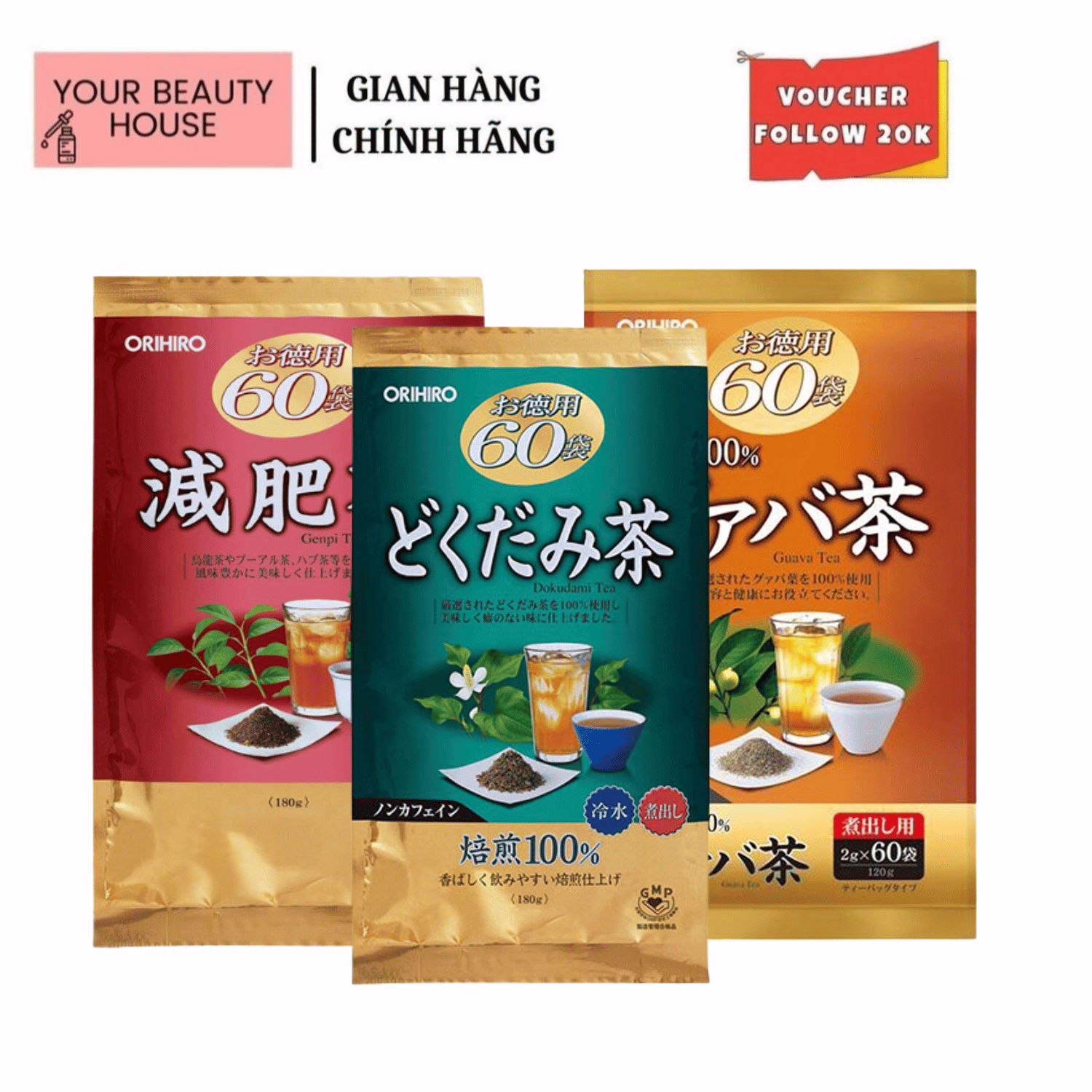 [Orihiro] Japanese Detox Tea for Beautiful Skin Purification