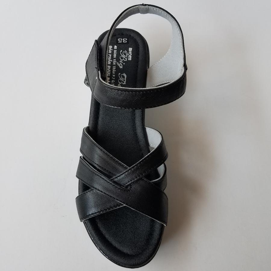 [HCM]Giày Sandal Nữ Đế Xuồng BIGBEN Da Bò Thật Cao Cấp