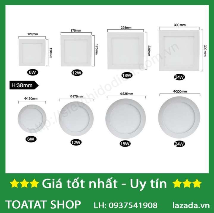 Combo 16 đèn âm trần 12W (8T,8V) + 1 Đèn 18W + 2 đèn pin 4110+ 2chui cảm ứng + 2 bóng vàng 20w