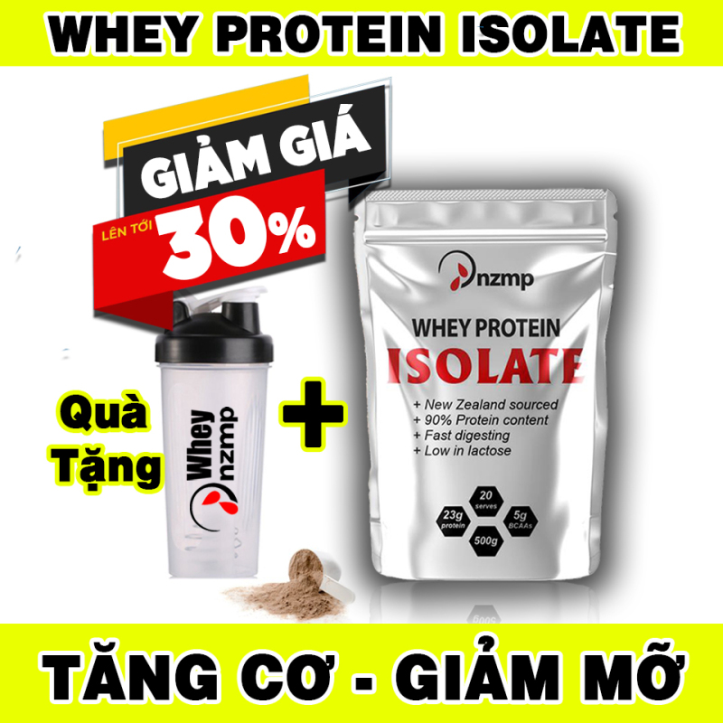 [HCM](COMBO 4 túi + Tặng 1 túi) Sữa Tăng Cơ - Whey Protein Isolate NZMP + Tặng bình lắc Shaker 700ml