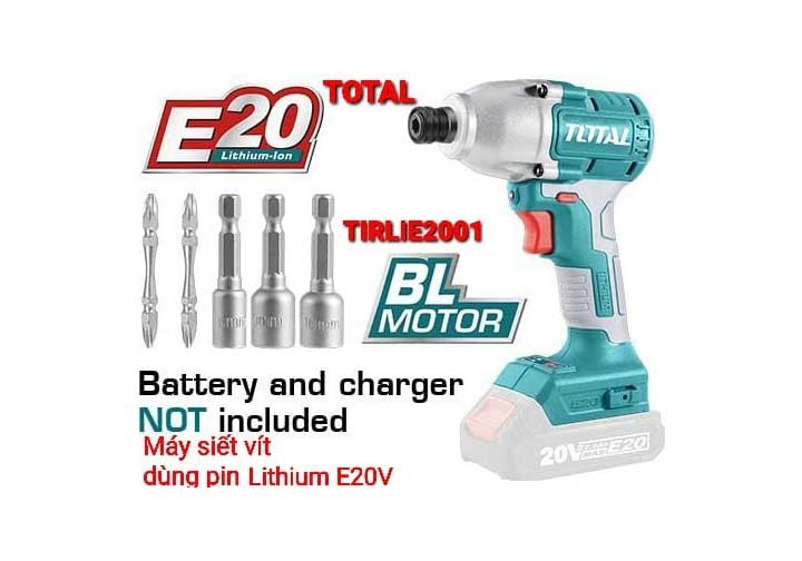 Máy siết vít dùng pin Lithium E20 Total TIRLIE2001