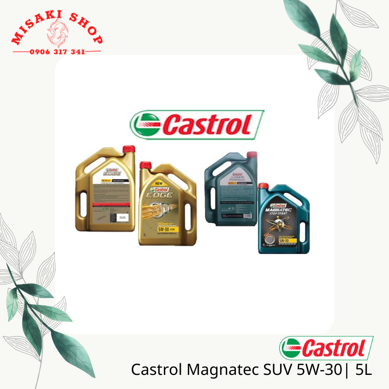 Dầu Nhớt Xe Hơi Cao Cấp Castrol Magnatec SUV 5W30 5L | Dầu Tổng Hợp Toàn Phần | MISAKISHOP