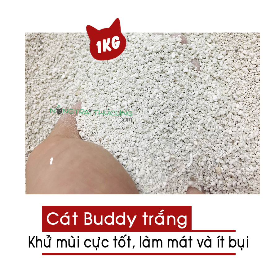 Cát Buddy lót chuồng cho Hamster Bọ Nhím - 1 Kg - [Nông Trại Thú Cưng]