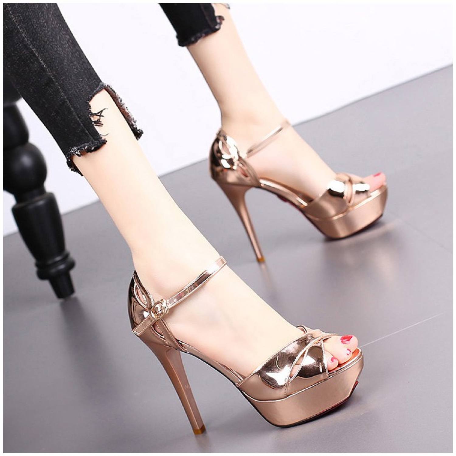 👠[SALE CÓ HẠN] Giày cao gót da bóng cực xinh - CG94