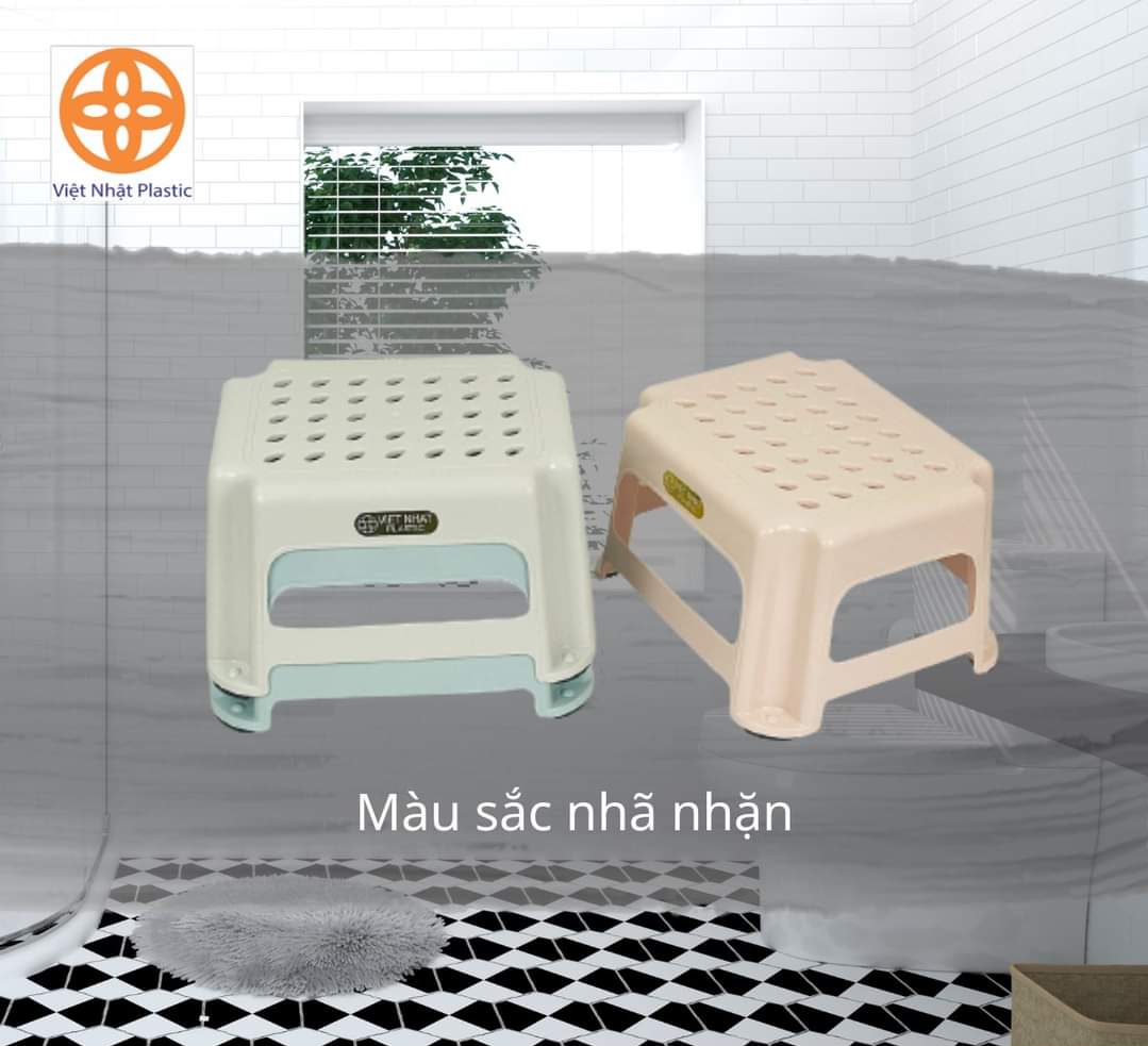 Ghế đẩu hoa nhựa Việt Nhật (2036). Kích thước: D 25cm x R 20cm x C 16cm