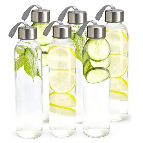 Bình nước thủy tinh có dây xách 500ml