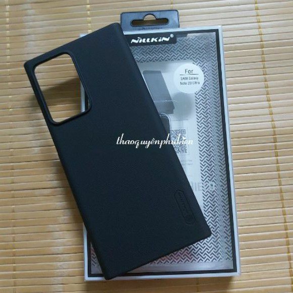 Ốp lưng nillkin sần cho samsung note 20 ultra/ note 20 ultra 5g nhựa cứng pc chống vân tay tặng giá đỡ