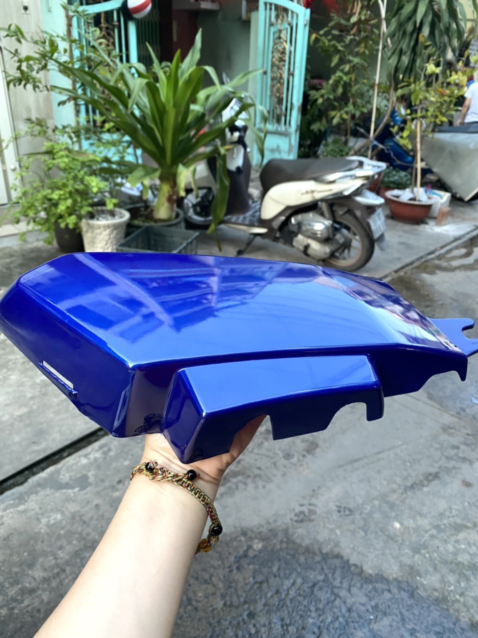 DÀN ÁO XE DREAM MÀU XANH DƯƠNG CÓ ĐÈN ĐẶC BIỆT