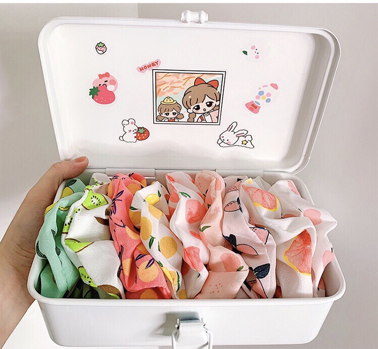 KOREMI Dây Thun Cột Tóc Scrunchies Fruit New Trend Style Hàn Quốc