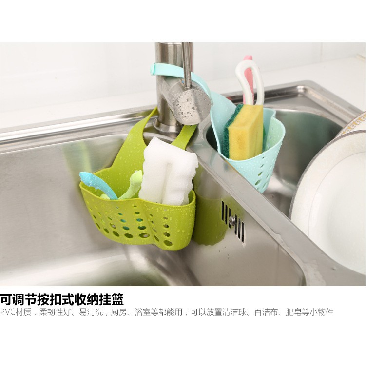 [HCM]Giỏ Lưới Silicon Treo Bồn Rửa Chén Bát