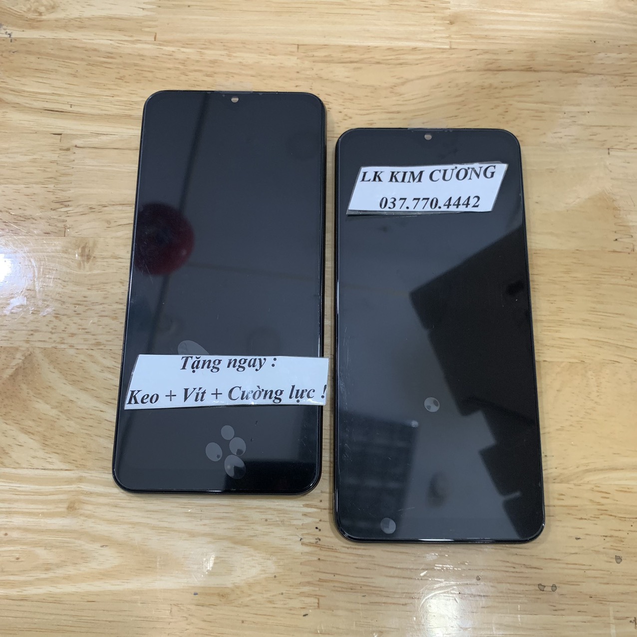 Màn hình hình tương thích samsung a20 - liền khung mã QX