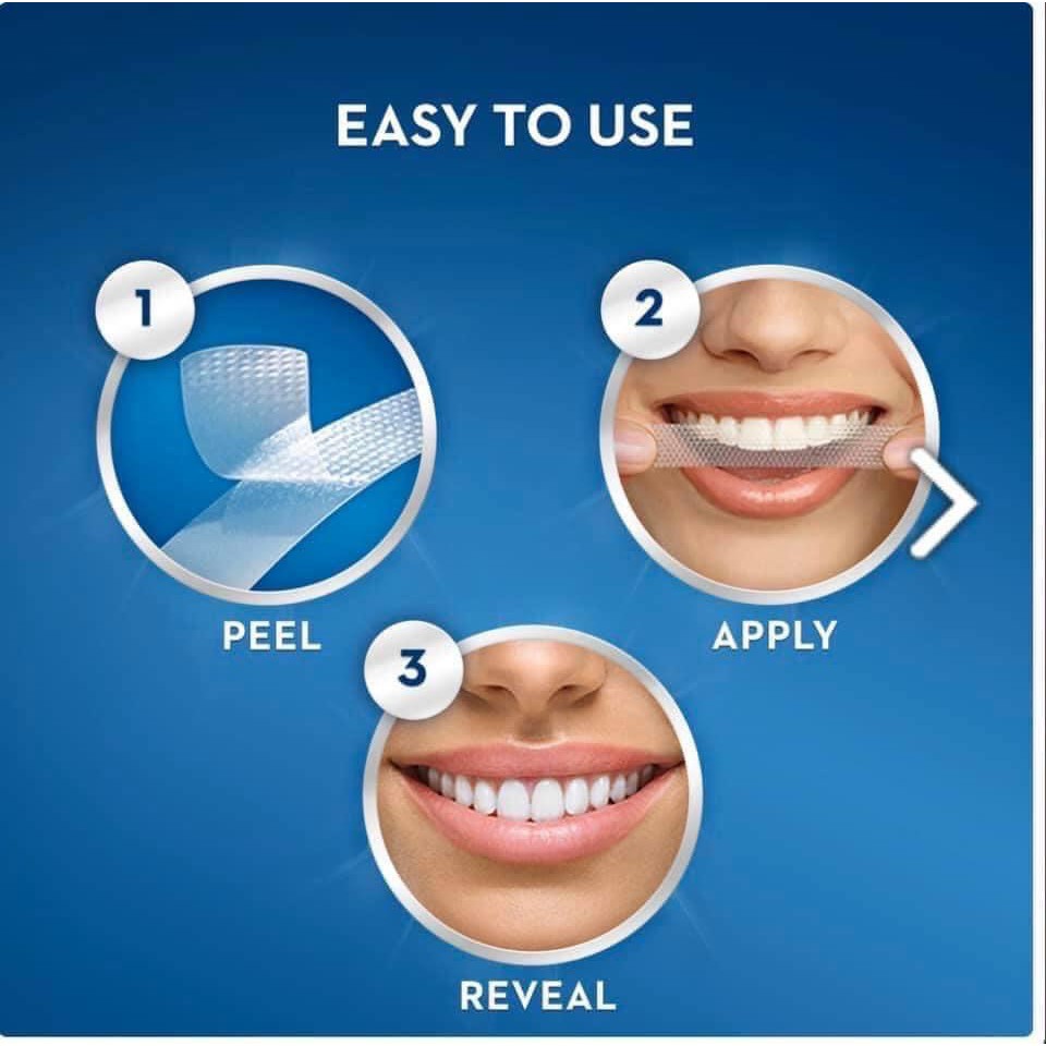 Miếng dán tẩy trắng răng Oral-B 3D White Whitestrips (1 hộp 14 miếng )