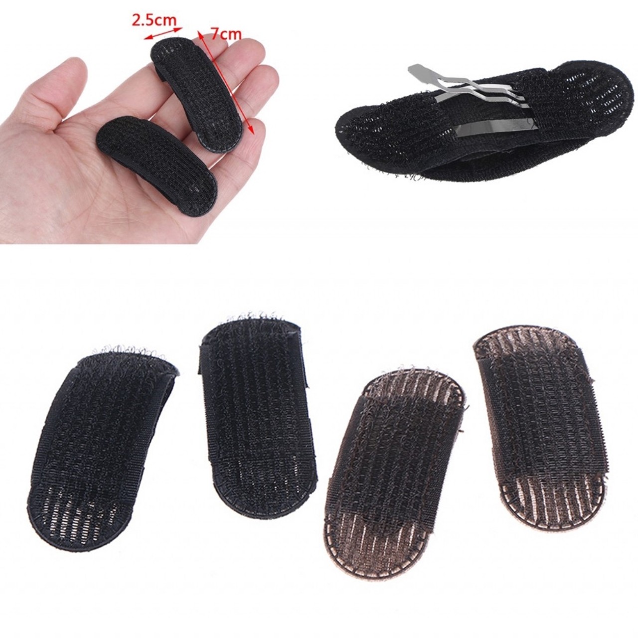 [HCM]Sét 2 dụng cụ làm phồng mái tóc dạng kẹp dể thương