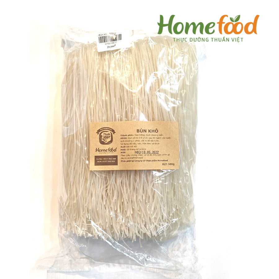 Bún Trắng Khô (túi 500gr)