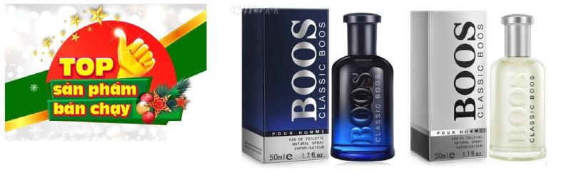 Combo 2 chai nước hoa nam Classic Boos mạnh mẽ, lôi cuốn ( 1 đen + 1 trắng )