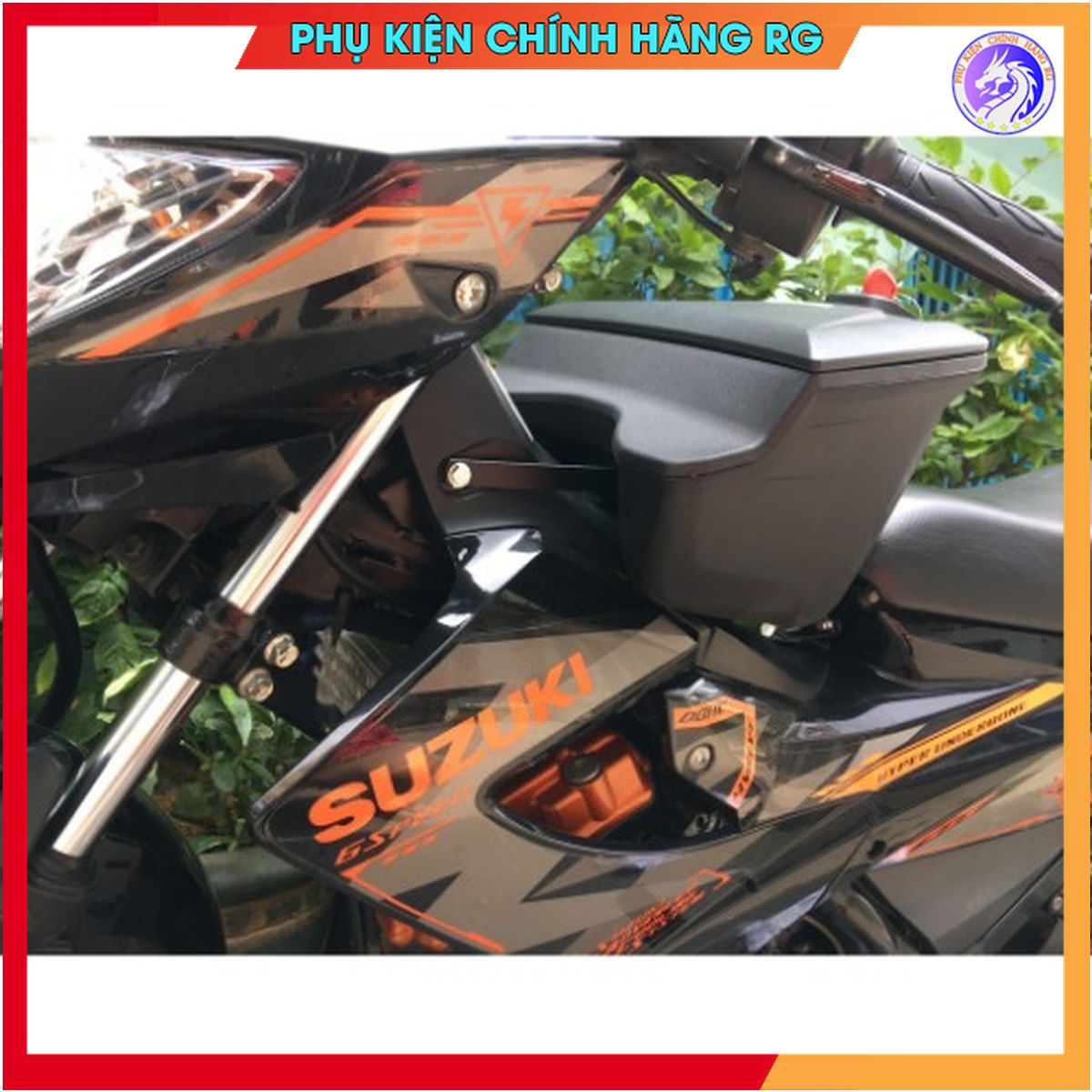 Thùng giữa givi đựng đồ kèm pat sắt lắp cho raider xăng cơ