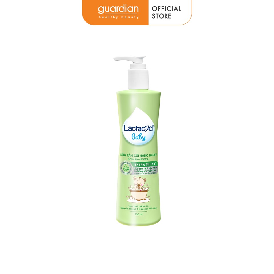 Sữa Tắm Gội Trẻ Em Milky Lactacyd 500Ml