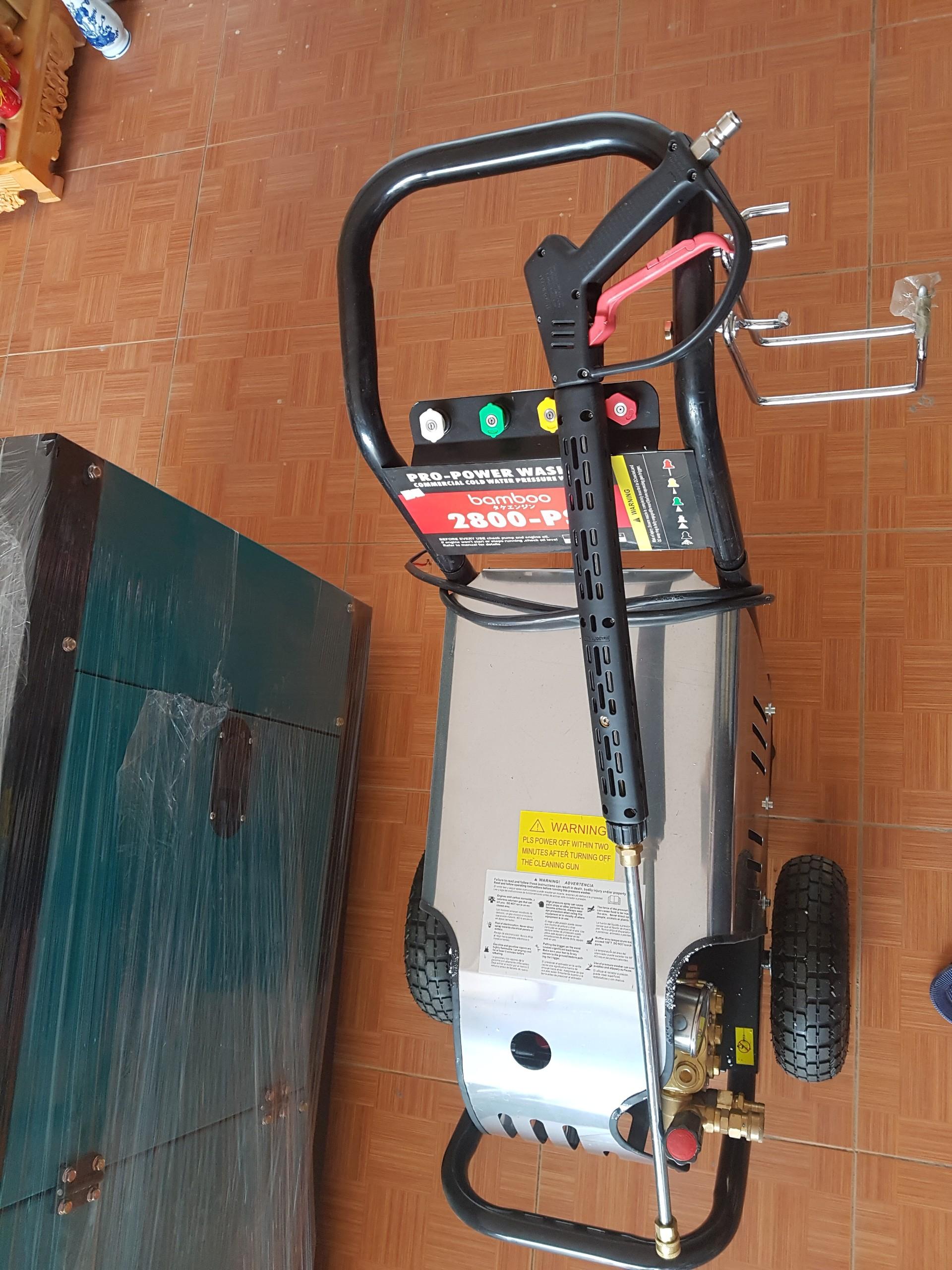 Máy rửa xe đẩy Bamboo 2.2kw BMB 2800psi