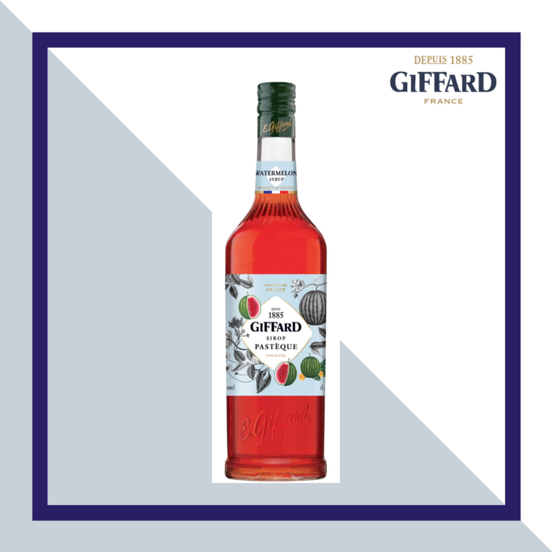 Siro DƯA HẤU (Watermelon Syrup) 1000ml Giffard Vietnam