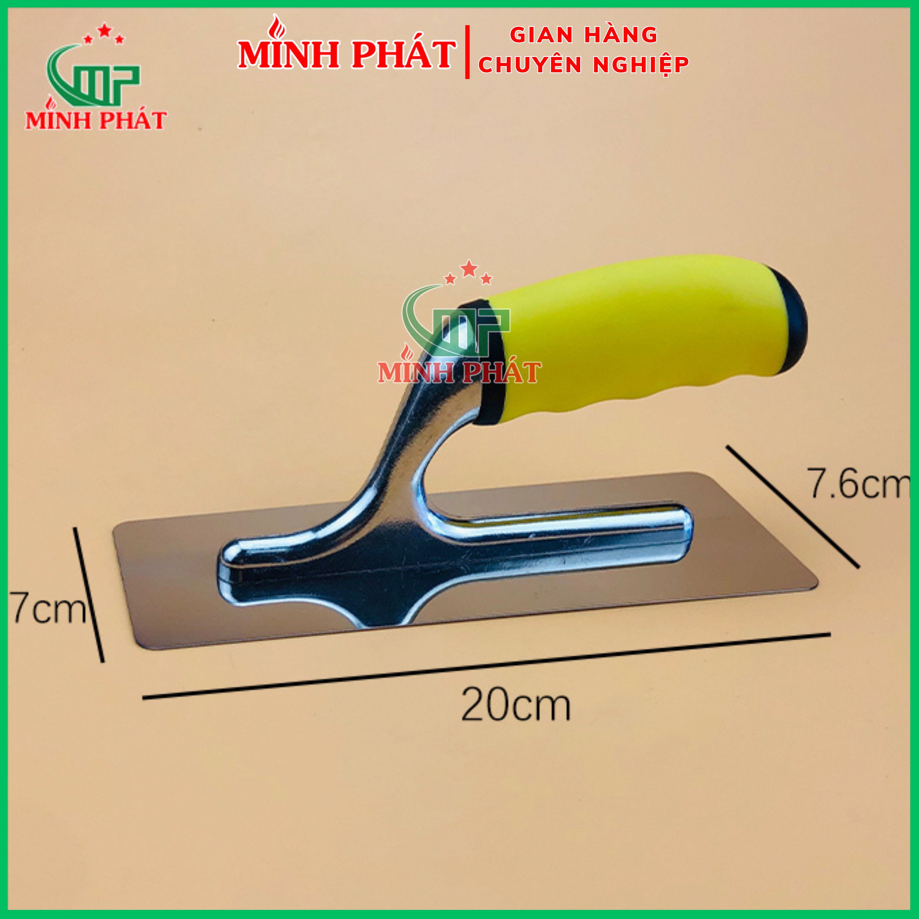 [Tặng Quà 🎁🎁🎁] Dao Trét Giả Hiệu Ứng Bê Tông Hàng Nhập Khẩu Chính Hãng Cán Vàng Cao Cấp Minh Phát