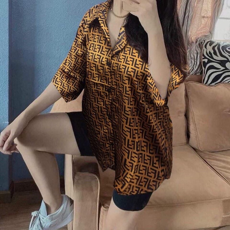 SÉT BỘ ÁO SƠ MI HOA VĂN + QUẦN LEGGING CỰC ĐẸP