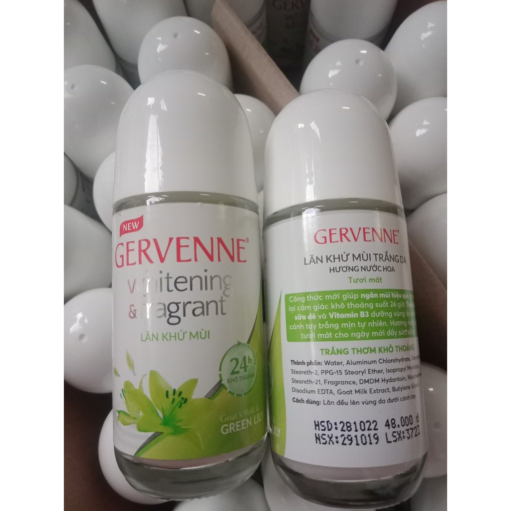 Lăn khử mùi hương nước hoa Gervenne 50ml (3 mùi)