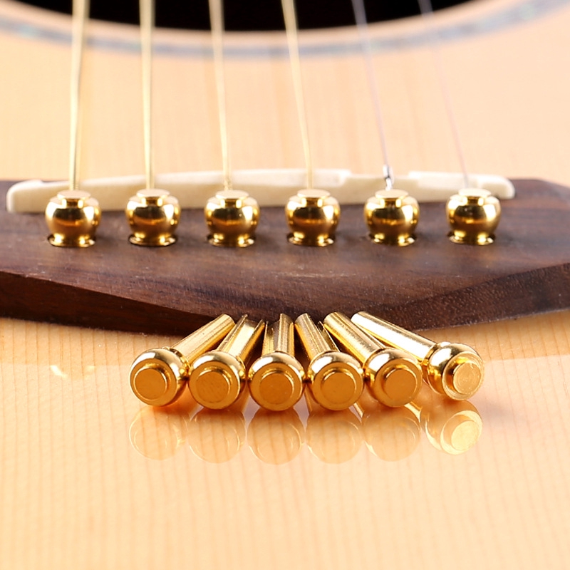 6 CHỐT CÀI DÂY ĐÀN GUITAR BẰNG ĐỒNG