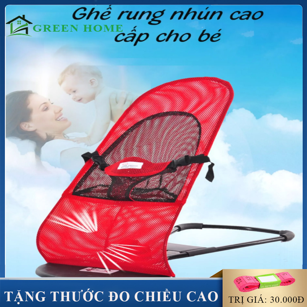 Ghế rung ghế nhún thiết kế tiện lợi với 3 mức độ dành cho bé sơ sinh đến