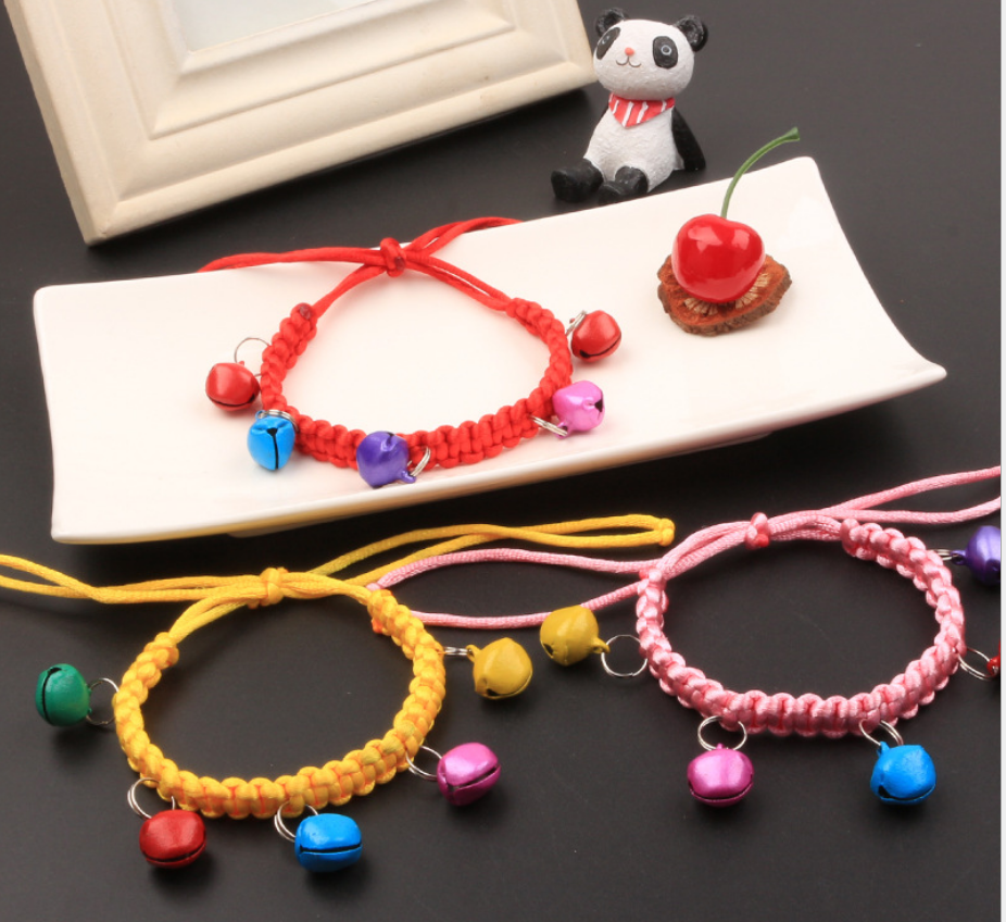Vòng cổ handmade 4 chuông cho thú cưng