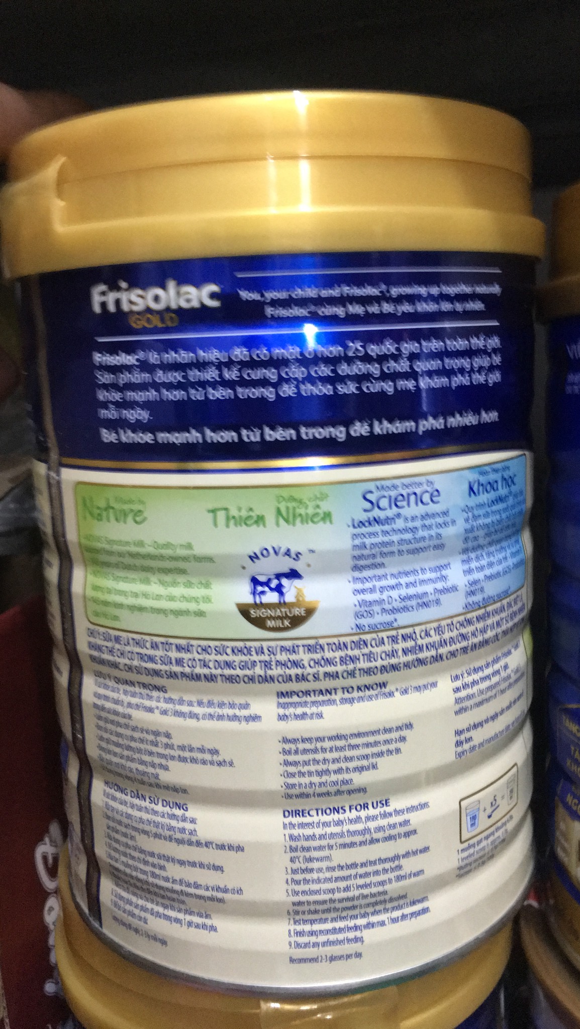 Sữa Frisolac gold 3 900g mẫu mới
