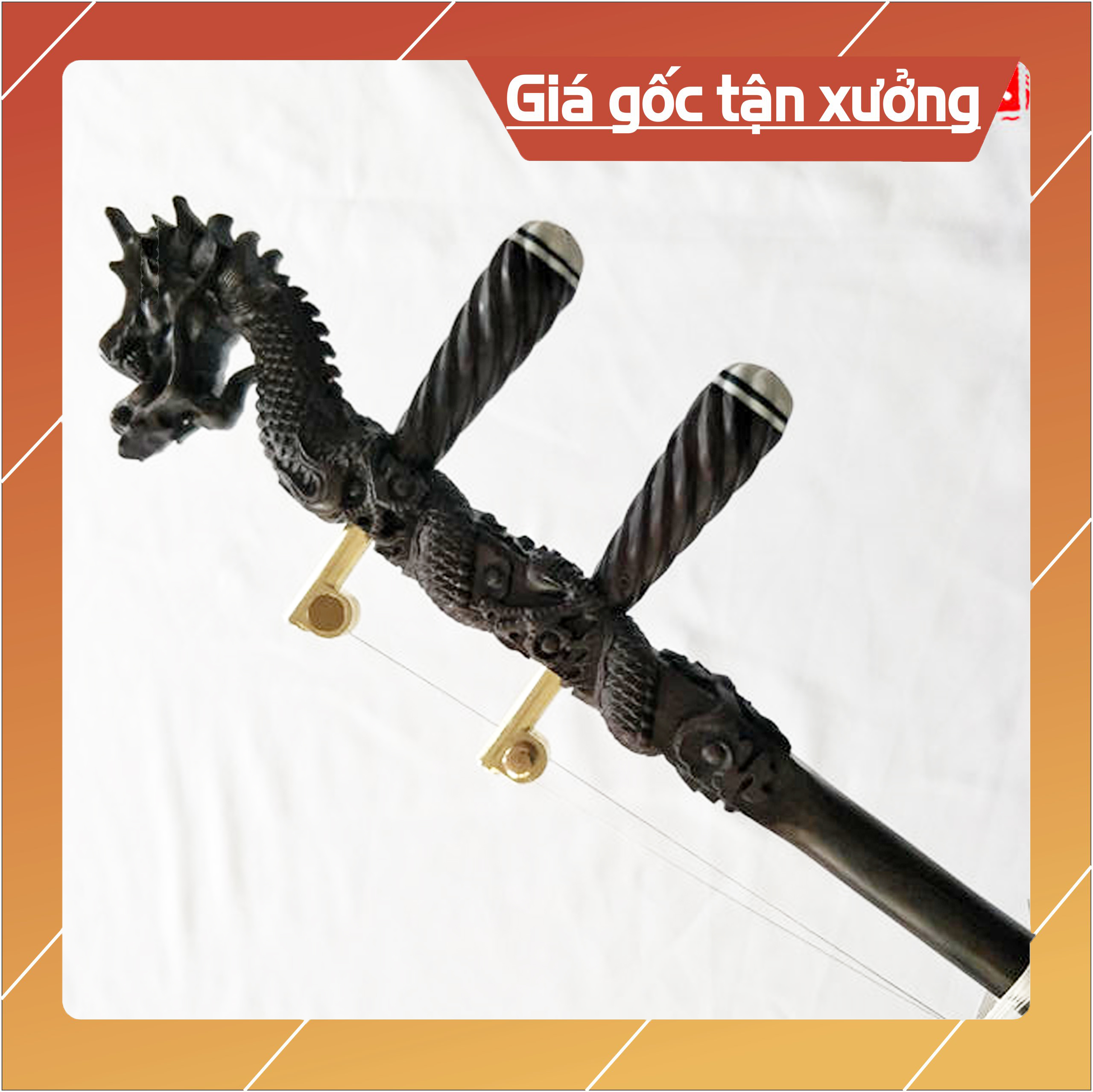Đàn nhị đầu rồng gỗ mun