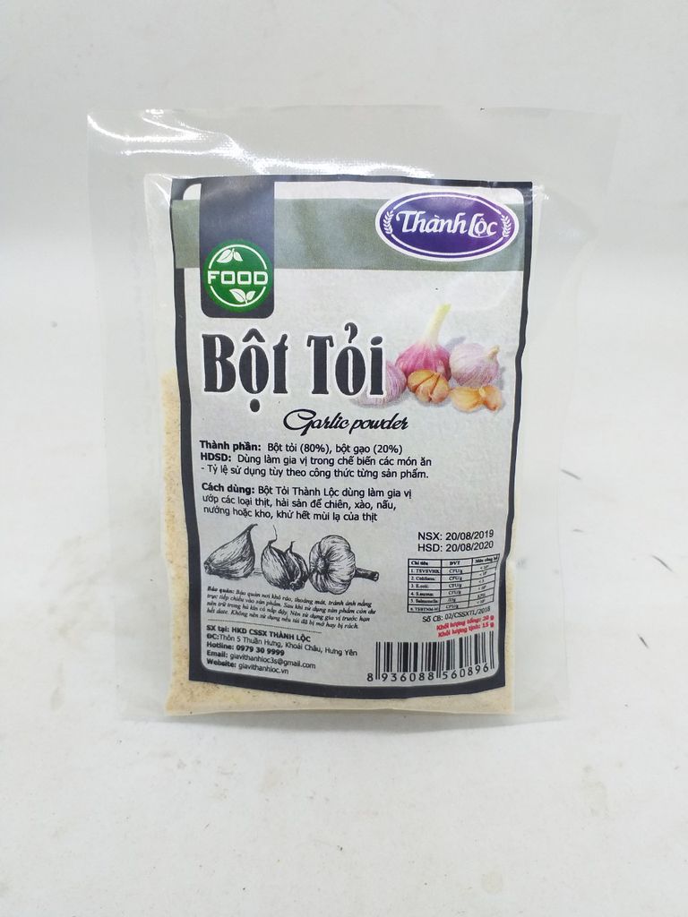Bột tỏi thành lộc 50g