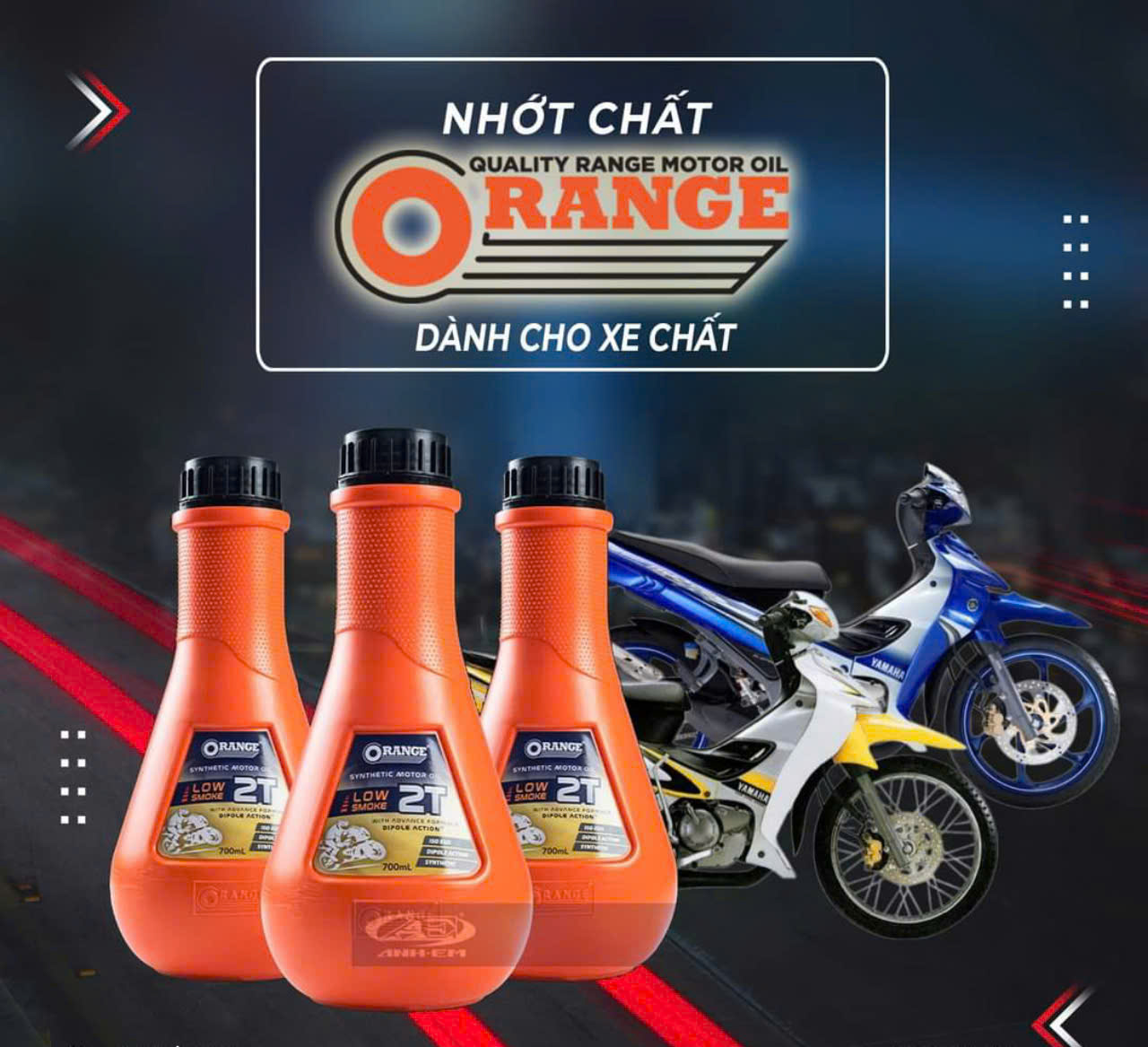 Orange 2-Stroke Car Lubricant 700ml