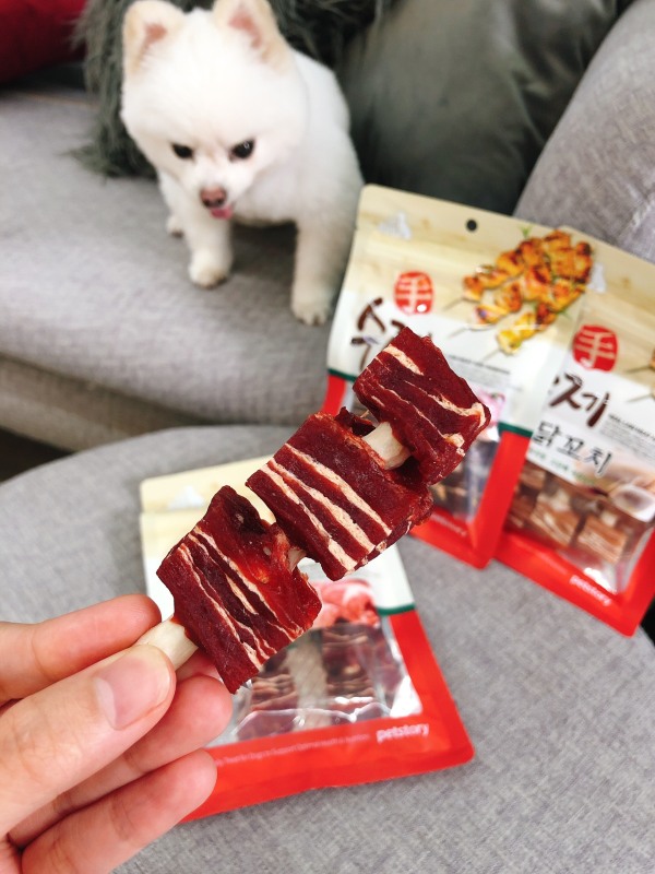 THỊT XIÊN 90G (PETSTORY) (bò/gà/cừu/vịt/cá hồi) cho pet Tuti Pet