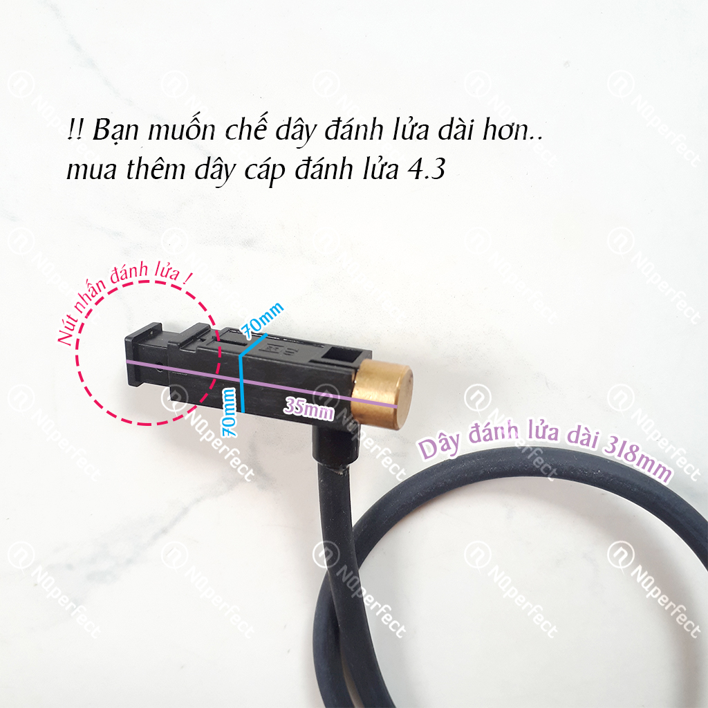 [Hcm]Combo of 2 Magneto Ignition Wires for Travel Gas Stove - Mini Gas Stove Ic Yd8
