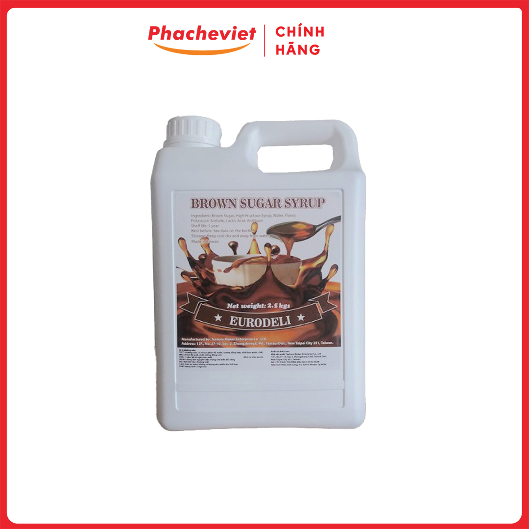 Syrup Đường Đen Eurodeli 2,5Kg