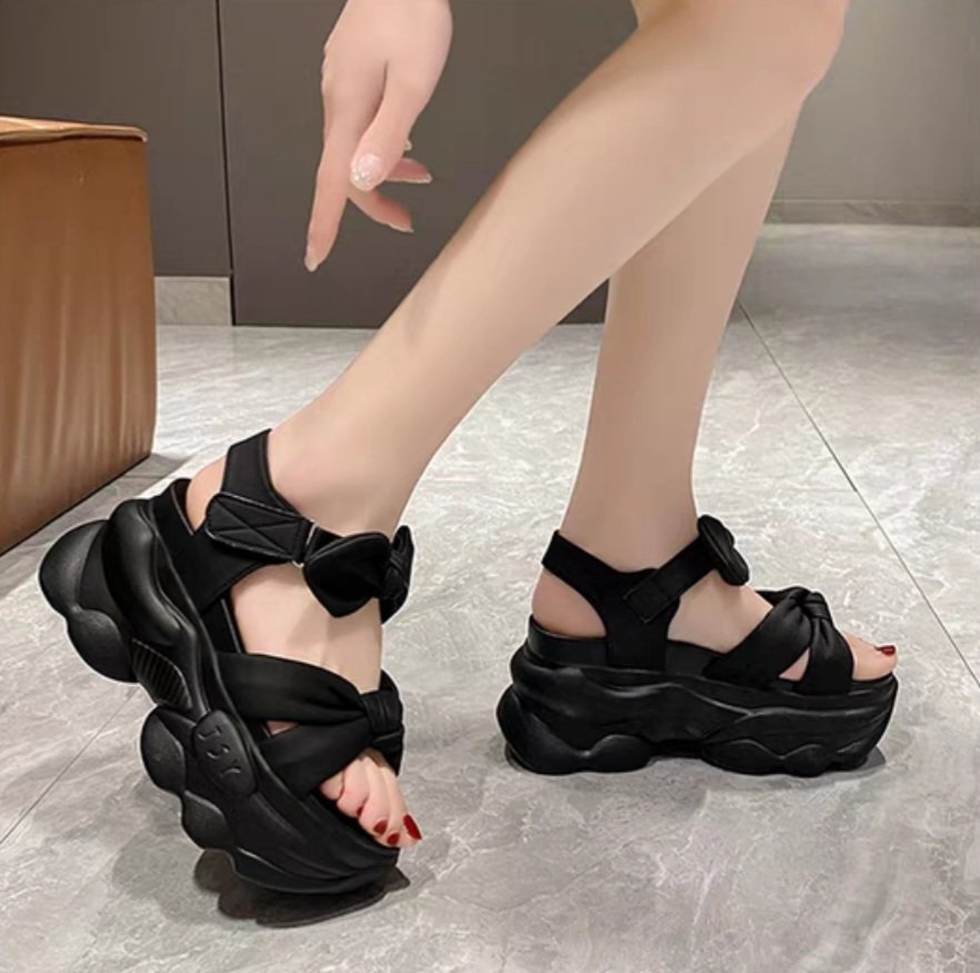 SANDAL BM QUAI NƠ HÀNG CAO CẤP