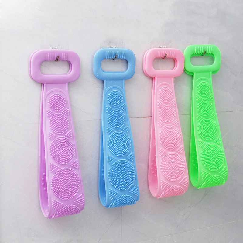 Dây Chà Lưng 2 Mặt Bằng Silicone Có Hạt Massage