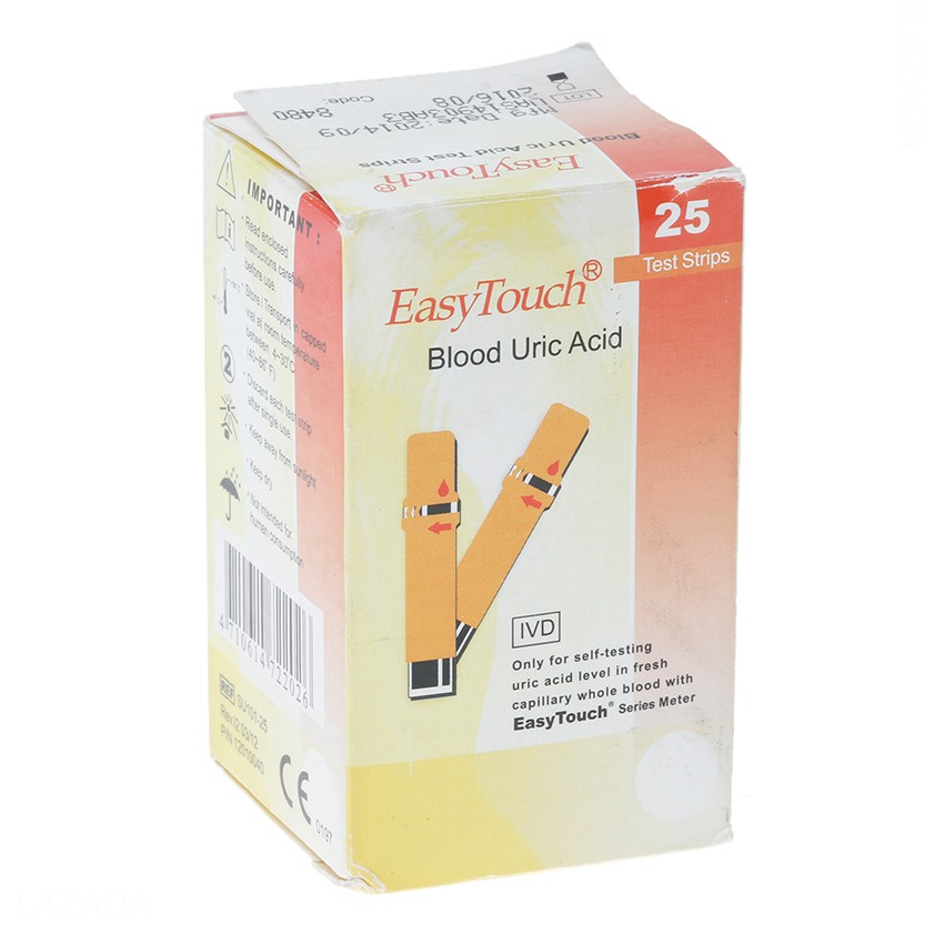 Que thử Acid Uric (Gout) cho máy đo Rossmax Easy Touch GCU ET322 (25 que)