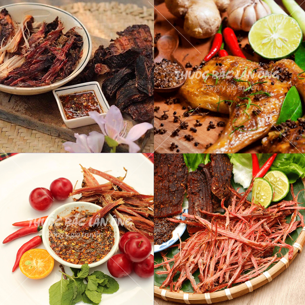 Muối chẩm chéo Tây Bắc (Muối chấm thịt,hoa quả)