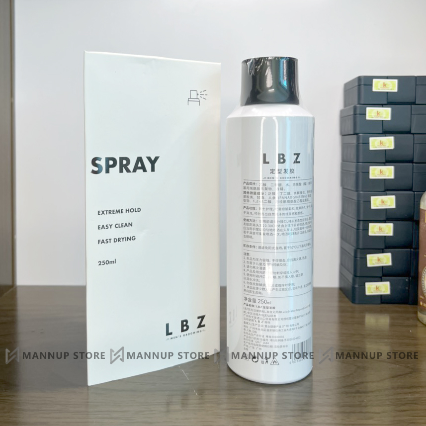 [HCM]Gôm Xịt Tóc Tạo Kiểu Tóc LBZ Hair Spray 250ml