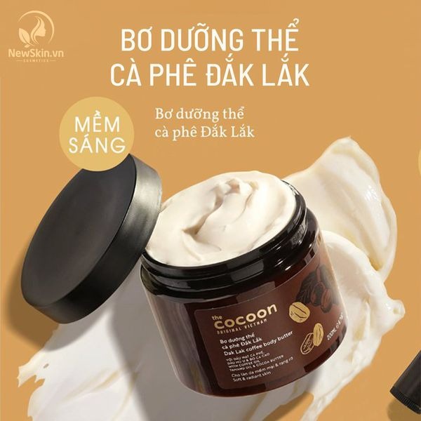 Bơ dưỡng thể cà phê Đắk Lắk cocoon 200ml