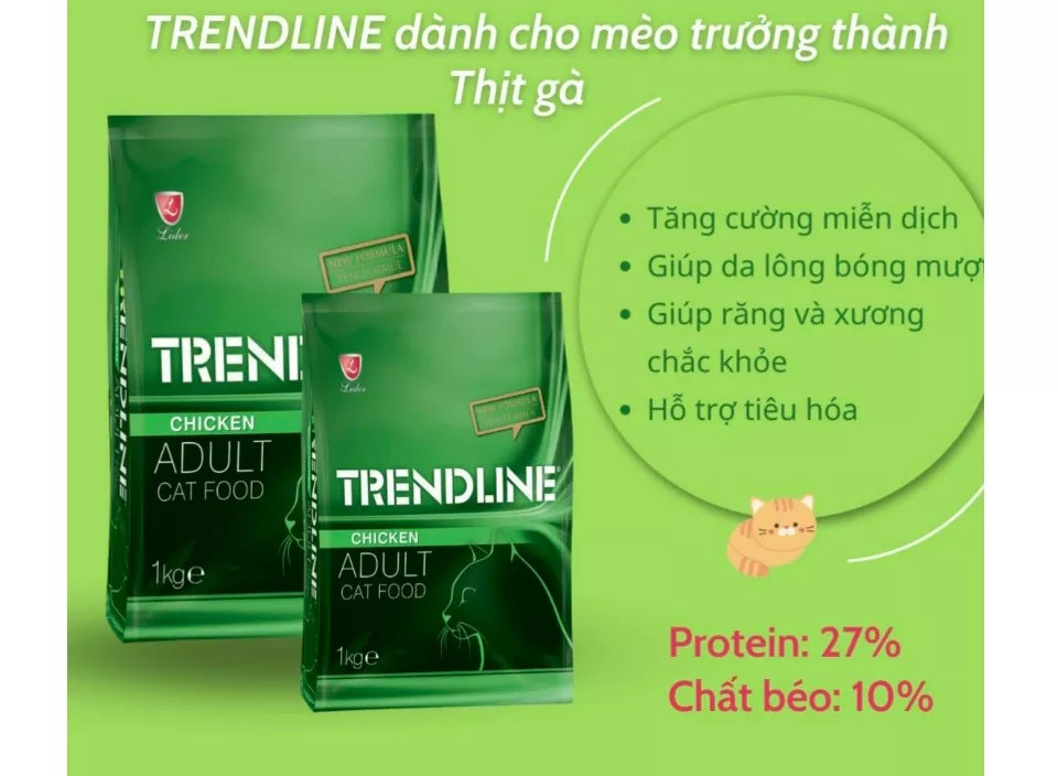 Thức ăn hạt cho mèo Trendline từ Thổ Nhĩ Kỳ